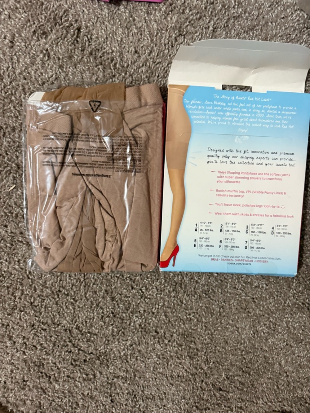 ASSETS Red Hot Label by SPANX High-Waist Sheers - Nude/Tan size 1A - Picture 2 of 2